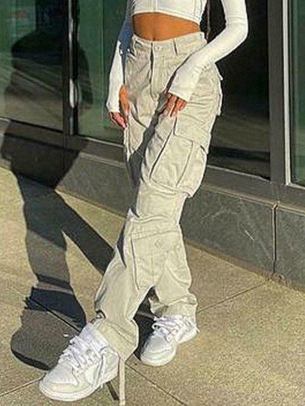 Vintage Y2K Cargo Jeans: Coquette Aesthetic Grunge Style for Women Vintage Y2K Cargo Jeans: Coquette Aesthetic Grunge Style for Women