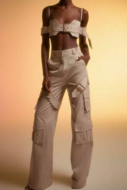 Vintage Y2K Fashion: Coquette Aesthetic Cargo Skirt & Grunge Hoodie