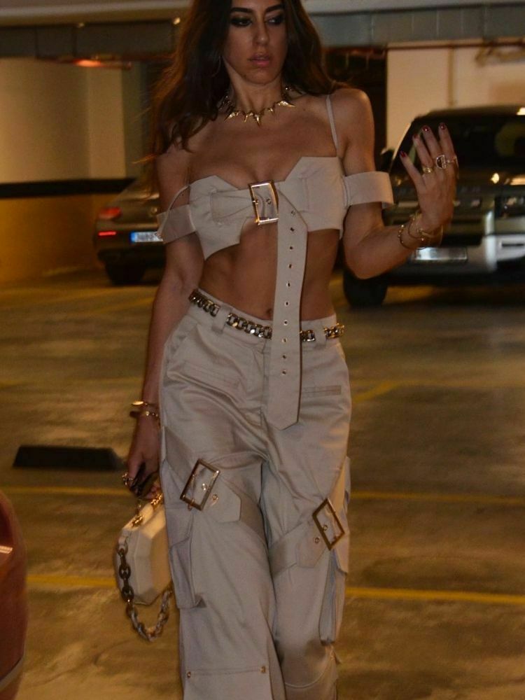 Vintage Y2K Fashion: Coquette Aesthetic Cargo Skirt & Grunge Hoodie