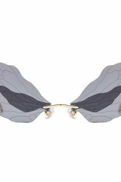 Vintage Y2K Fashion: Coquette Aesthetic Cargo Skirt & Wings Sunglasses