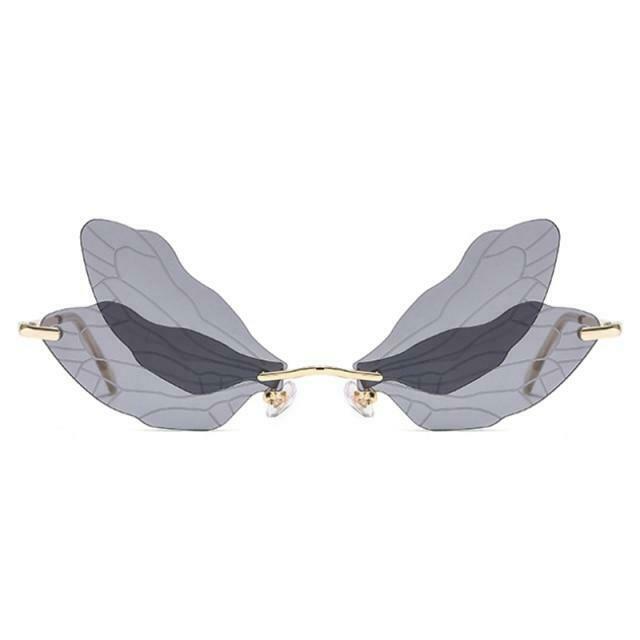 Vintage Y2K Fashion: Coquette Aesthetic Cargo Skirt & Wings Sunglasses