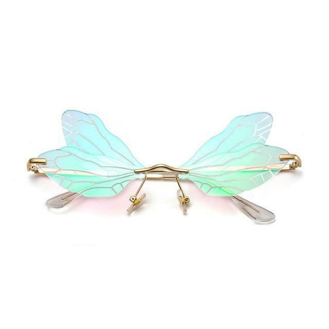 Vintage Y2K Fashion: Coquette Aesthetic Cargo Skirt & Wings Sunglasses