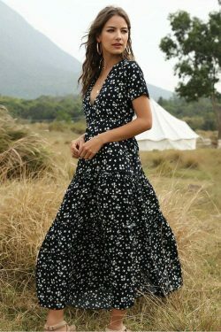 Vintage Y2K Maxi Dress - Coquette Aesthetic, Grunge Style, Pastel Goth, Old Money Elegance