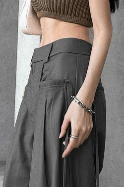 Vintage Y2K Straight-Leg Cargo Pants in Grunge Aesthetic Style