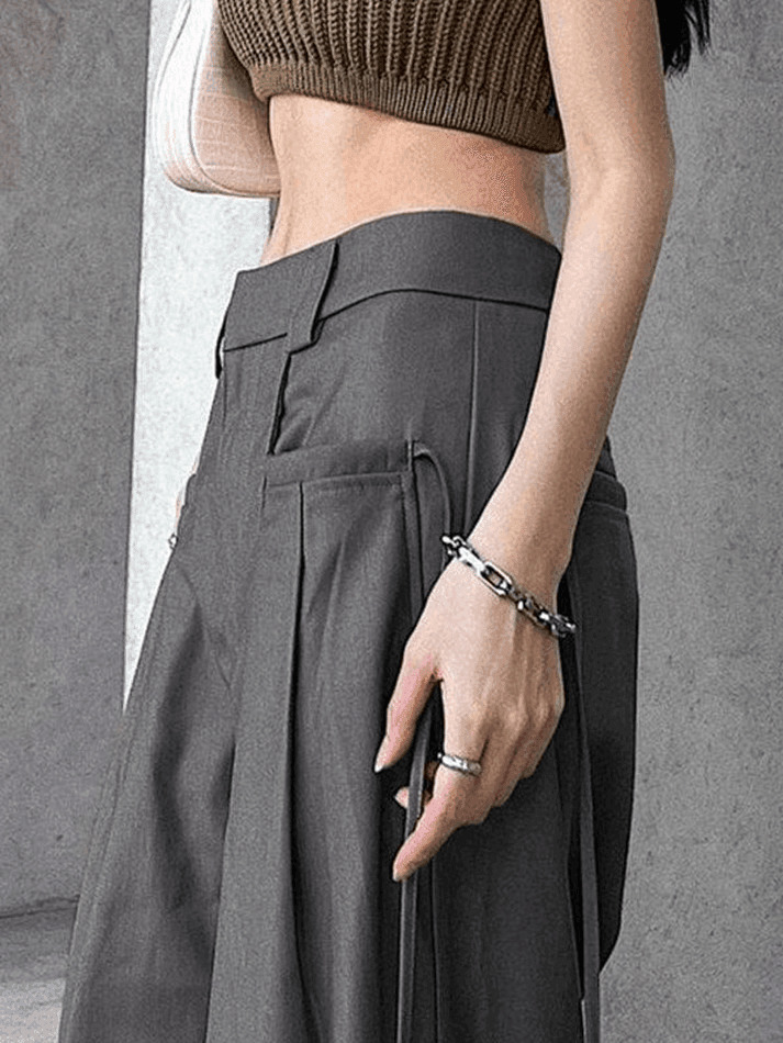 Vintage Y2K Straight-Leg Cargo Pants in Grunge Aesthetic Style