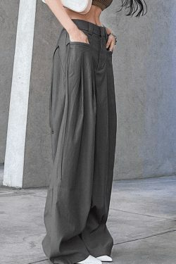 Vintage Y2K Straight-Leg Cargo Pants in Grunge Aesthetic Style