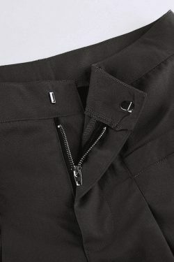 Vintage Y2K Straight-Leg Cargo Pants in Grunge Aesthetic Style