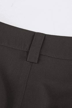 Vintage Y2K Straight-Leg Cargo Pants in Grunge Aesthetic Style