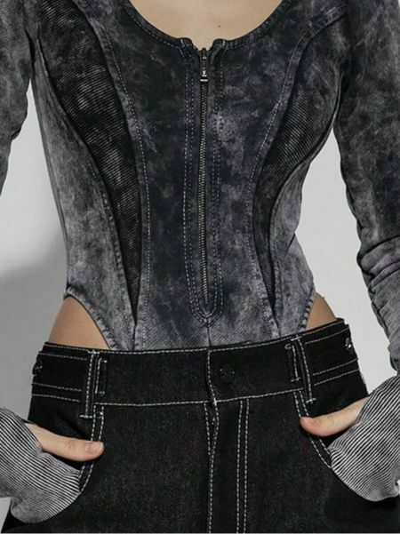 Vintage Y2K Style Cargo Skirt with Distressed Aesthetic - Coquette Fashion Statement Piece