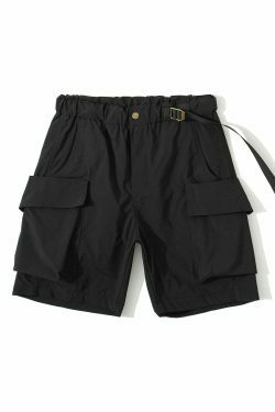 Vintage Y2K Style Cargo Skirt with Multiple Pockets - Grunge Aesthetic Women's Fashion