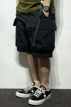 Vintage Y2K Style Cargo Skirt with Multiple Pockets - Grunge Aesthetic Women's Fashion