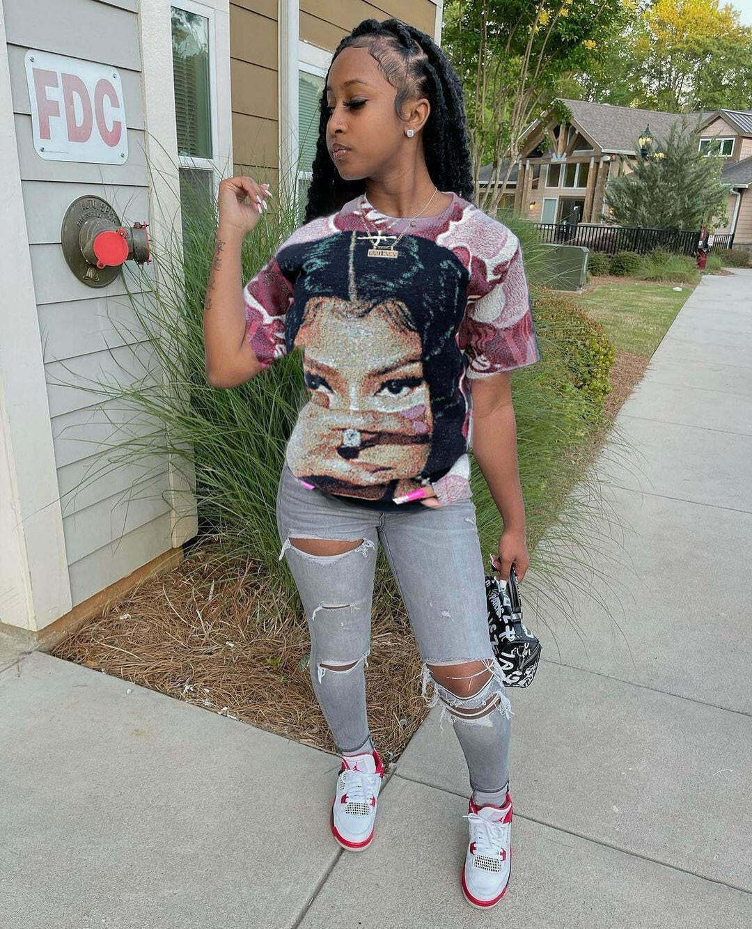 Vintage Y2K Style Round Neck Loose T-Shirt - Coquette Aesthetic Grunge Fashion Vintage Y2K Style Round Neck Loose T-Shirt - Coquette Aesthetic Grunge Fashion