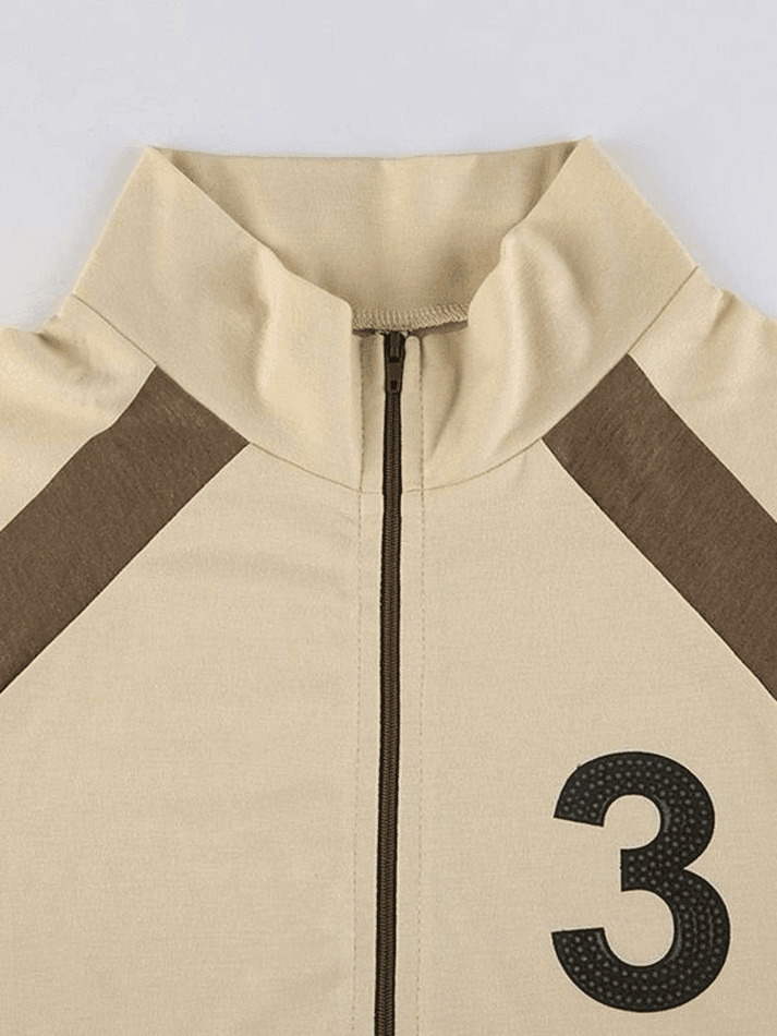 Vintage Zip Up Crop Top - Y2K Aesthetic Grunge Style Coquette Fashion Women's Clothing Vintage Zip Up Crop Top - Y2K Aesthetic Grunge Style Coquette Fashion Women's Clothing