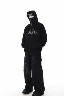 Washed Y2K Cargo Jeans: Coquette Aesthetic with Grunge & Pastel Goth Vibes