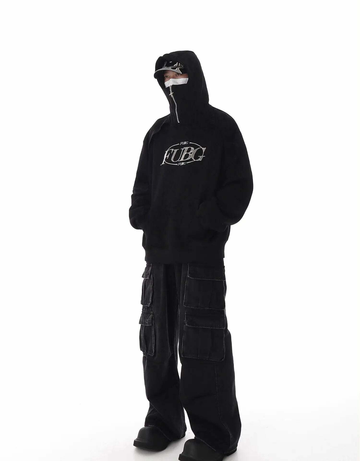 Washed Y2K Cargo Jeans: Coquette Aesthetic with Grunge & Pastel Goth Vibes