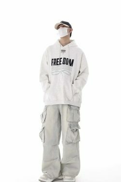 Washed Y2K Cargo Jeans: Coquette Aesthetic with Grunge & Pastel Goth Vibes