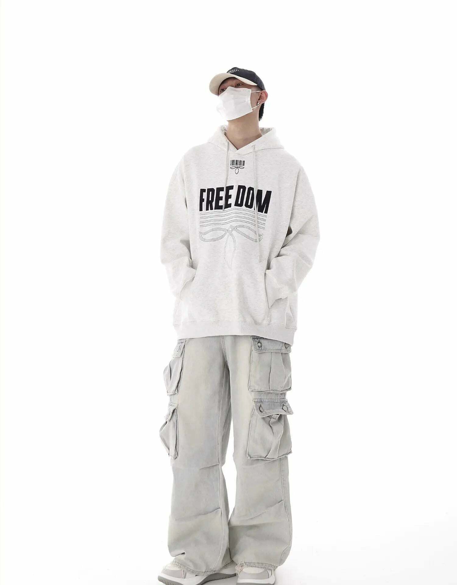 Washed Y2K Cargo Jeans: Coquette Aesthetic with Grunge & Pastel Goth Vibes