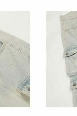 Washed Y2K Cargo Jeans: Coquette Aesthetic with Grunge & Pastel Goth Vibes