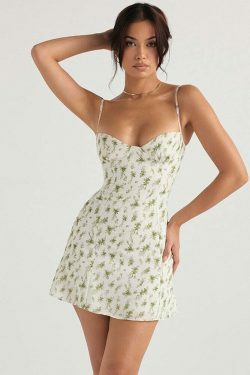 Waverly Mini Floral Dress - Vintage-Inspired Y2K Fashion with Coquette Aesthetic & Grunge Style