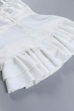 Whispering Winds Mini Wrap Charm Dress - Y2K Fashion with Coquette Aesthetic