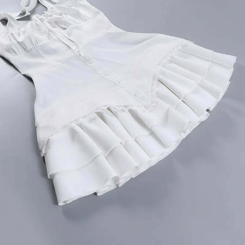 Whispering Winds Mini Wrap Charm Dress - Y2K Fashion with Coquette Aesthetic Whispering Winds Mini Wrap Charm Dress - Y2K Fashion with Coquette Aesthetic