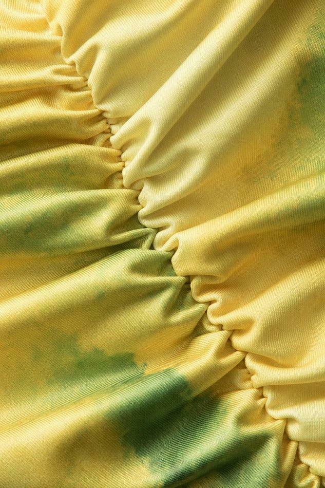 Y2K Abstract Print Halter Maxi Dress with Ruffle Detail - Coquette Aesthetic for Women's Fashion Y2K Abstract Print Halter Maxi Dress with Ruffle Detail - Coquette Aesthetic for Women's Fashion