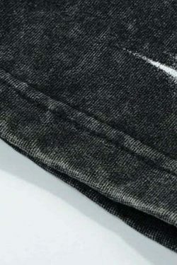 Y2K Acid Wash Cargo Skirt: Coquette Grunge Style - Cute Tops & Pastel Goth Fashion