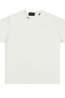 Y2K Acid Wash Collar T-Shirt - Coquette Aesthetic Grunge Style