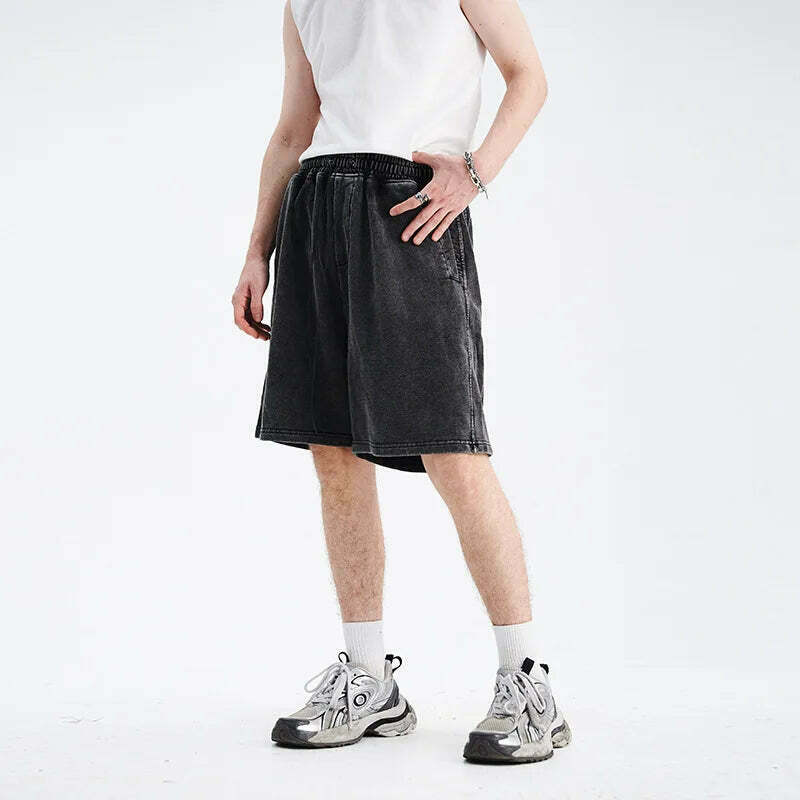 Y2K Acid Wash Jogger Shorts: Coquette Aesthetic Grunge Style Cargo Skirt Fashion Y2K Acid Wash Jogger Shorts: Coquette Aesthetic Grunge Style Cargo Skirt Fashion