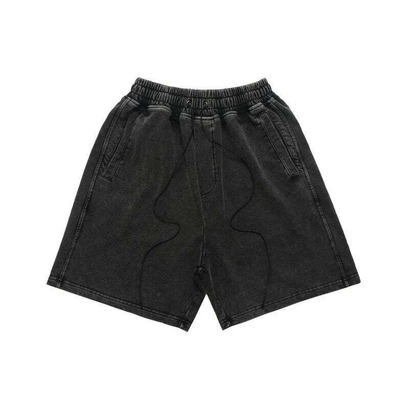 Y2K Acid Wash Jogger Shorts: Coquette Aesthetic Grunge Style Cargo Skirt Fashion Y2K Acid Wash Jogger Shorts: Coquette Aesthetic Grunge Style Cargo Skirt Fashion