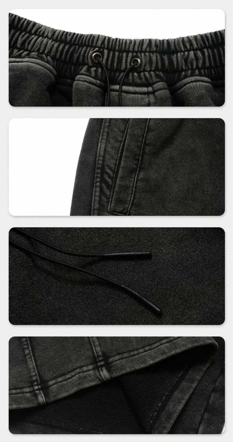 Y2K Acid Wash Jogger Shorts: Coquette Aesthetic Grunge Style Cargo Skirt Fashion Y2K Acid Wash Jogger Shorts: Coquette Aesthetic Grunge Style Cargo Skirt Fashion