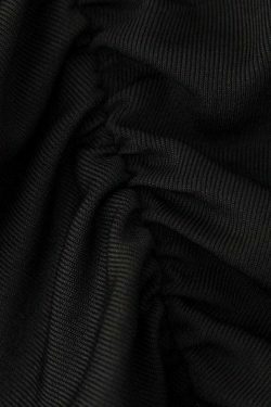 Y2K Aesthetic Asymmetric Ruched Tank Top - Coquette Grunge Fashion & Pastel Goth Vibes