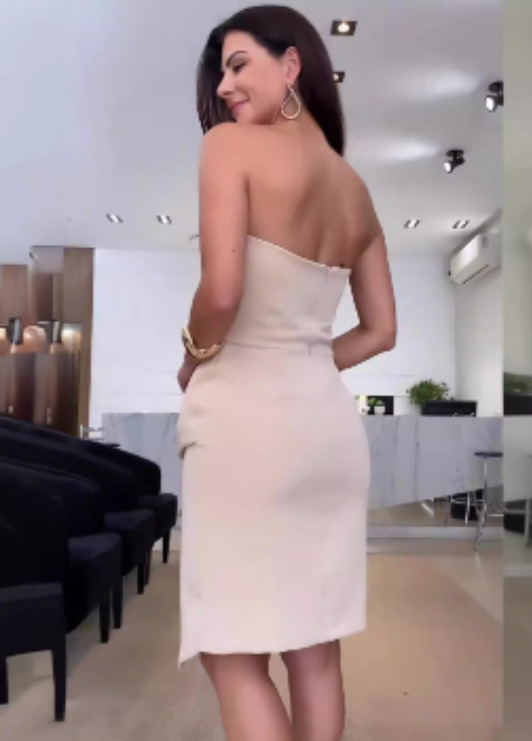 Y2K Aesthetic Asymmetrical Tube Top Dress - Coquette Style Grunge Fashion Women's Clothing