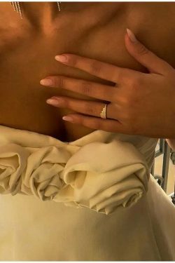 Y2K Aesthetic Back Again Strapless Mini Dress for Niche Women Fashion