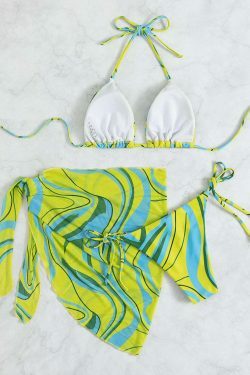 Y2K Aesthetic Backless Beach Bikini Set - Coquette Style for Women