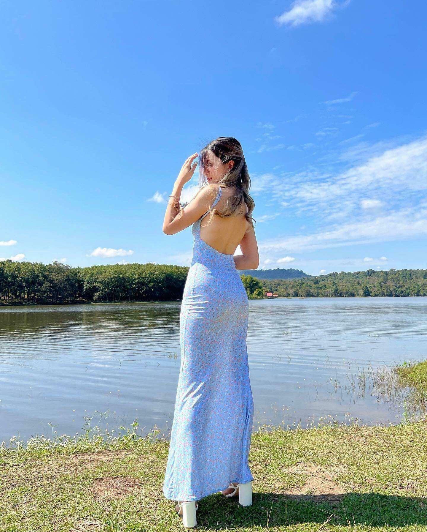 Y2K Aesthetic Backless Bodycon Dress for Women - Coquette Style Grunge Outfit with Pastel Goth Vibes Y2K Aesthetic Backless Bodycon Dress for Women - Coquette Style Grunge Outfit with Pastel Goth Vibes