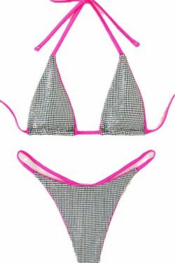 Y2K Aesthetic Backless Lace-Up Swimsuit - Coquette Style for Women