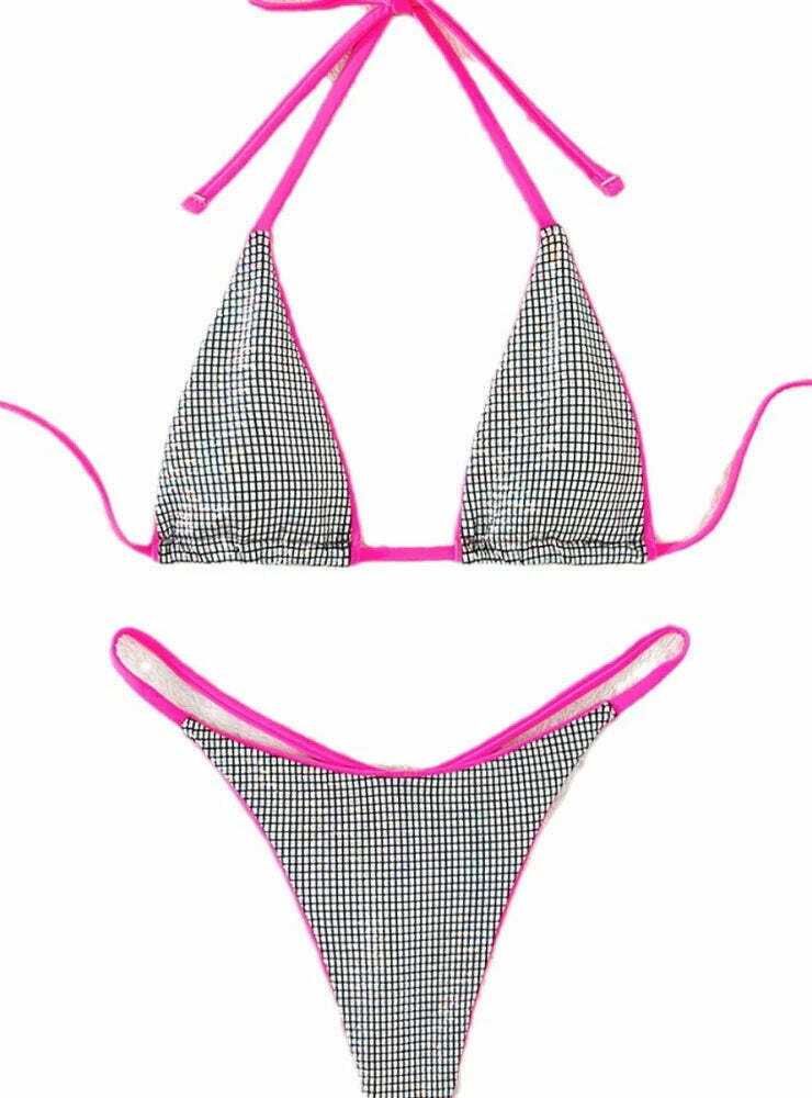 Y2K Aesthetic Backless Lace-Up Swimsuit - Coquette Style for Women Y2K Aesthetic Backless Lace-Up Swimsuit - Coquette Style for Women