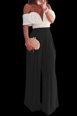 Y2K Aesthetic Backless Top & Wide-Leg Pants Suit for Niche Women Fashion