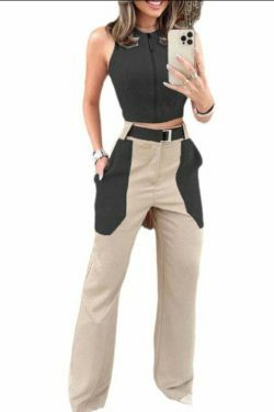 Y2K Aesthetic Backless Vest Suit for Women - Coquette & Grunge Style with Pastel Goth Vibes