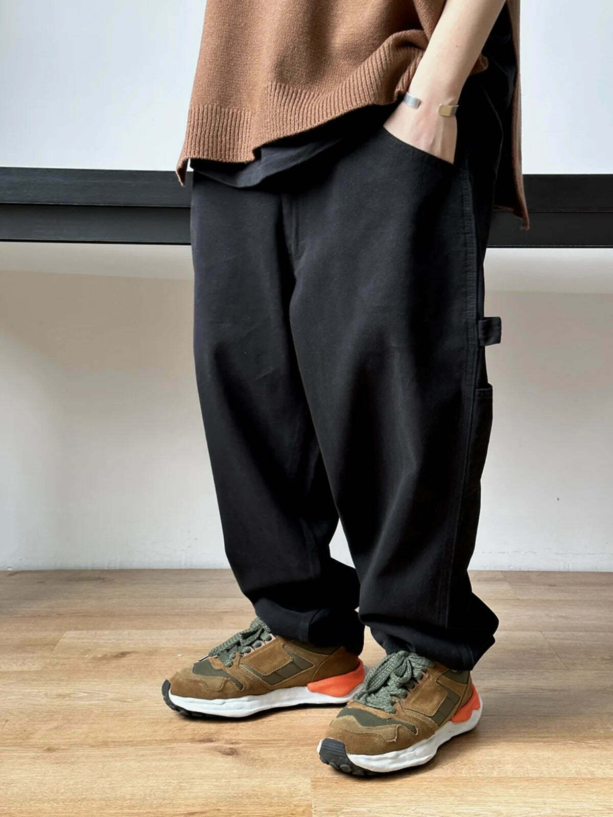 Y2K Aesthetic Balloon Fit Carpenter Jeans - Coquette Grunge Fashion with Old Money Vibes