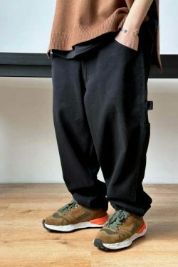 Y2K Aesthetic Balloon Fit Carpenter Jeans - Coquette Grunge Fashion with Old Money Vibes