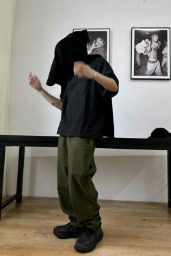 Y2K Aesthetic Balloon Fit Carpenter Jeans - Coquette Grunge Fashion with Old Money Vibes