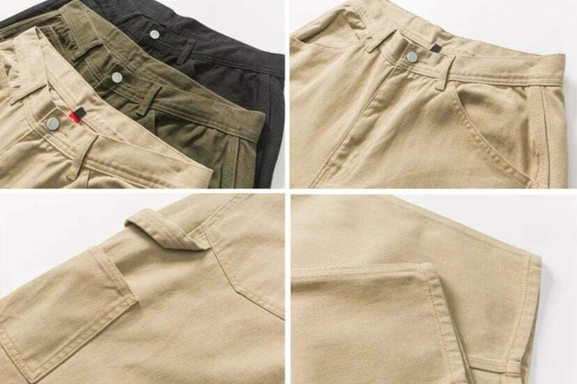 Y2K Aesthetic Balloon Fit Carpenter Jeans - Coquette Grunge Fashion with Old Money Vibes