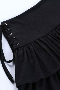 Y2K Aesthetic Bandage Mini Skirt - Coquette Style Grunge Fashion - Cute Pastel Goth Outfit