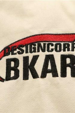 Y2K Aesthetic Black AIR Racing Jacket for Niche Women Fashion