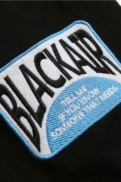 Y2K Aesthetic Black AIR Racing Jacket for Niche Women Fashion