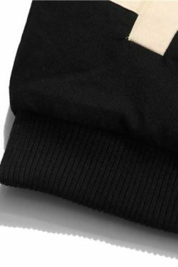 Y2K Aesthetic Black AIR Racing Jacket for Niche Women Fashion