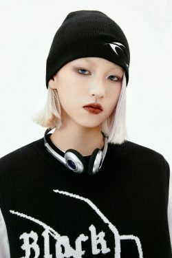 Y2K Aesthetic Black Air Spider Jacquard Sweater Vest - Coquette Style Grunge Fashion