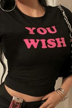 Y2K Aesthetic Black Crop Top with Coquette Style and Grunge Fashion Vibes